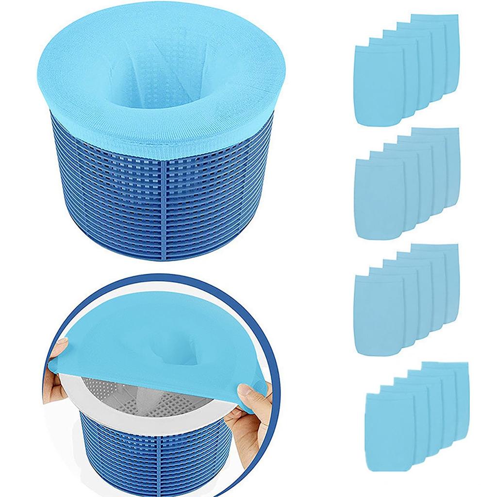 Pool Skimmer Socks, Pool Savers Socks Net For Skimmer Basket, Pool Filter Sock Net Ultra Fine Mesh Screen Liner For Inground Or Above Ground Pool