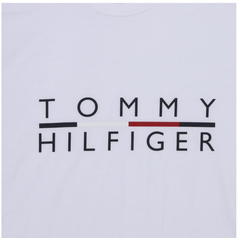 Tommy Hilfiger 09t4498 100 Logo Herren S Kurzarm-T-Shirt