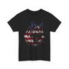 Wolf T-Shirt, American Flag Wolf Lovers Animal Forest Men Dad Shirt Unisex T-Shirt