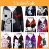 Gemütlicher Danganronpa Monokuma Hoodie mit lebhaftem 3D-Druck für Anime-Fans