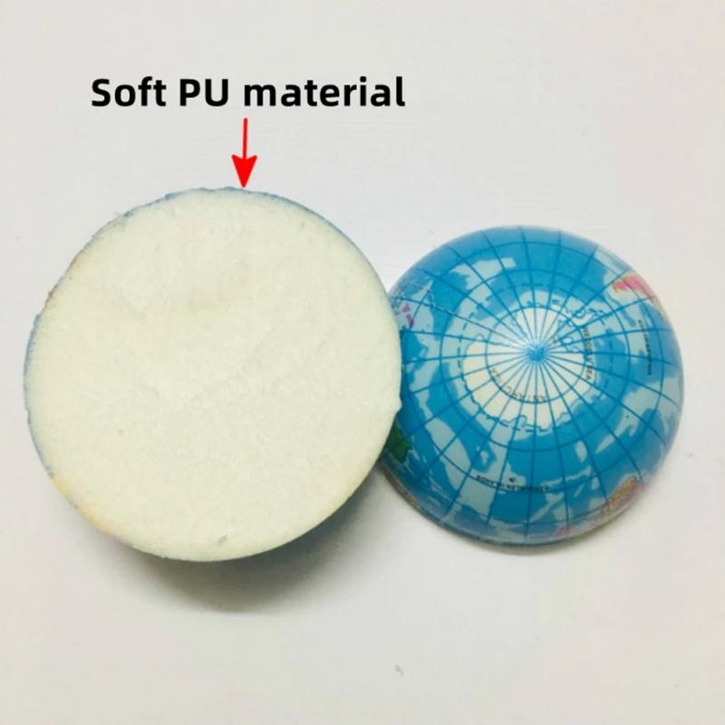 9/12Pcs Pu Earth Sponge Ball Toy Hand Wrist Exercise Squeezing Foam Ball Educational Gift Planets Sponge Globe Decompression Toy