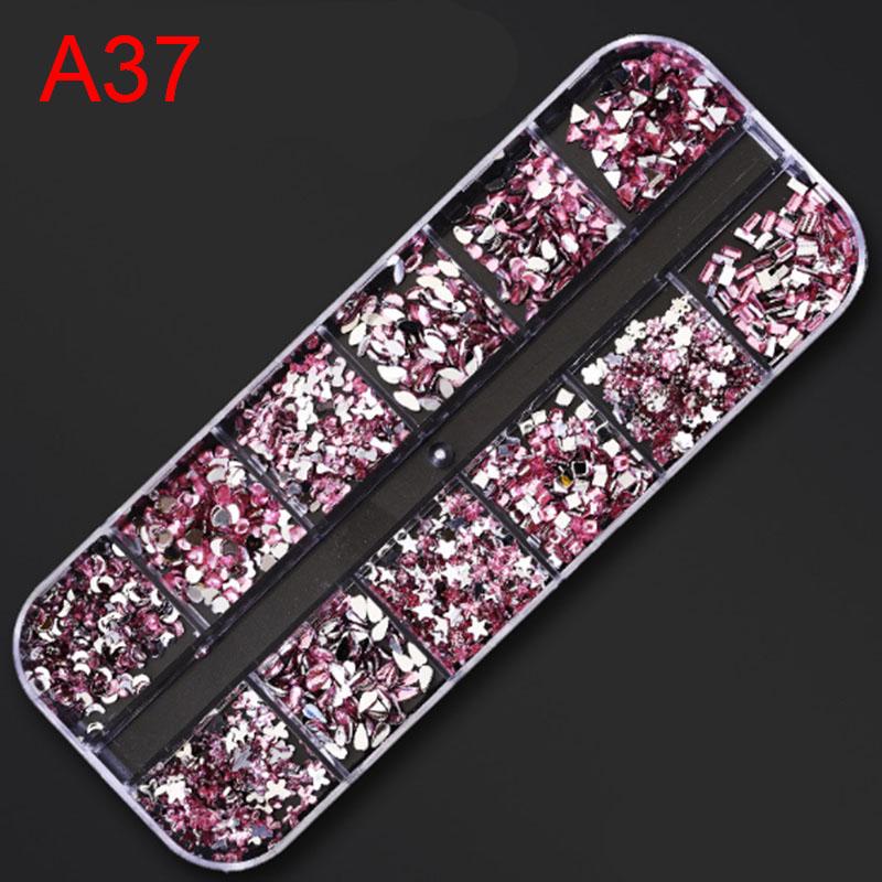 

Различные 3D украшения для ногтей: бриллианты, драгоценные камни, ювелирные изделия, заклепки, смешанный декор as the picture