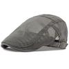 HT4822 Berets Men Women Spring Summer Mesh Cap Artist Painter Beret Hat Breathable Ivy Flat Cap Male Female Adjustable Beret Cap