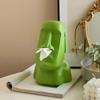 Statue tissue box, napkin storage bucket, Easter Island portrait resin tissue box holder, bar napkin box, hotel room decoration