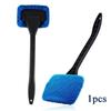 1pc Window Wiper Cleaning Brush Microfiber Wiper Windshield Demister Cleaning Tool Wiper Cleaner Wipe Tool Long Handle Cleaning Cloth  Accessories