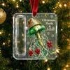 Christmas Decorative Cash Holder Acrylic Money Ornament, Xmas Holiday with Slot, Tree Hanging Gift Decoration Ornament
