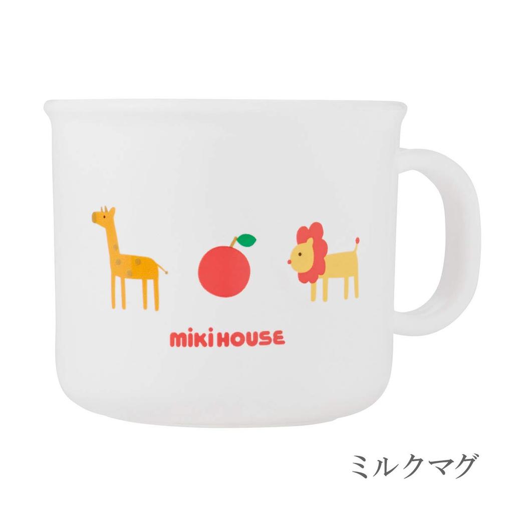 Miki House Jídelní sada pro chlapce a dívky 46-7123-827, Bílá,