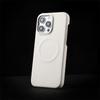 Simple Business Style Pure Color Leather Phone Case Magnetic Wireless Charge for iPhone 12 13 14 15 16 Pro Max Shockproof Cover