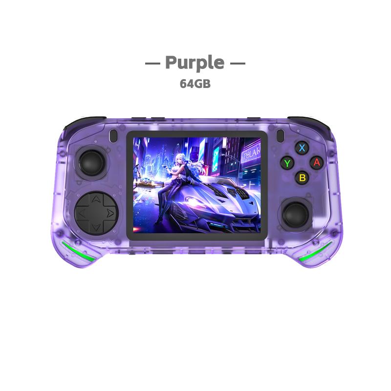 RX6H Retro Handheld-Spielekonsole Linux-System 3,5 Zoll IPS-Bildschirm Tragbarer Pocket-Videoplayer 64 GB 128 GB Spiele Kindergeschenk