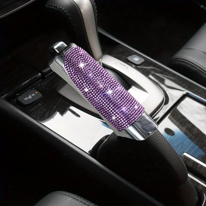 Mânere de frână de mână universale din cristal pentru frâna de mână auto huse anti-alunecare Auto Gear Shift guler Diamond Bling accesorii interior