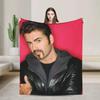 George Michael Decke Qualität Warm Weich Überwurfdecke für den Winter Heimdekoration Tagesdecke für Studenten Lustiges Design Gemütlicher Komfort