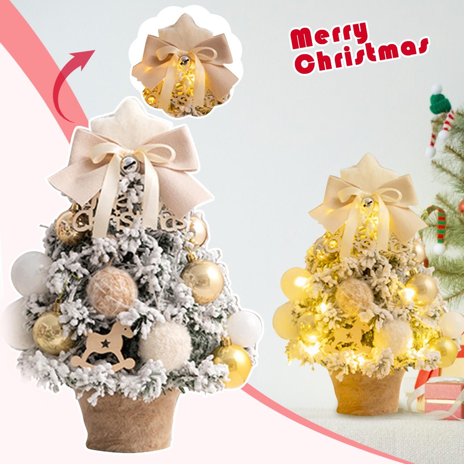 

Рождественский стол Светодиодная рождественская елка Светящиеся елочные украшения Праздничные украшения Рождественские украшения Украшения для стола Украшения One Size бежевый