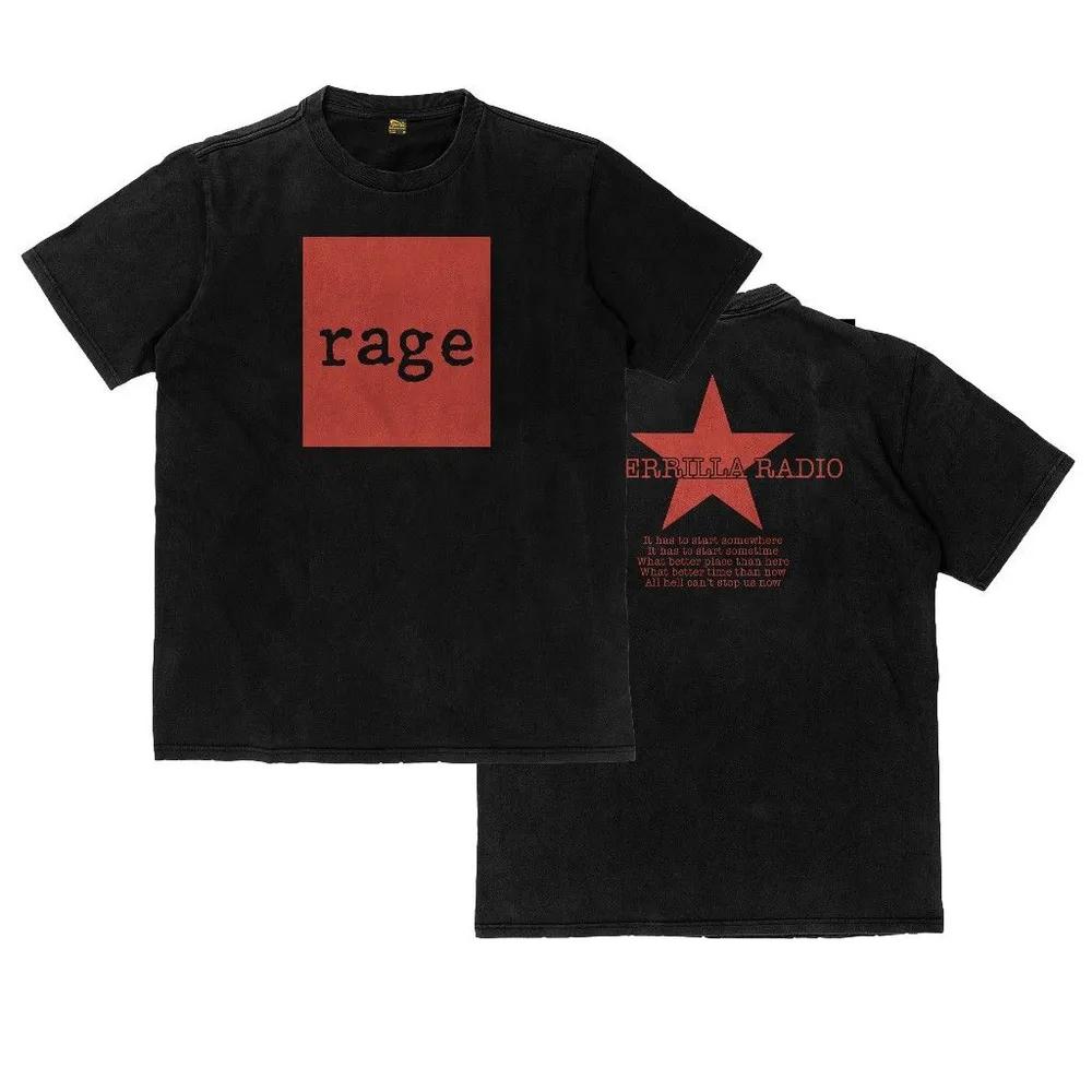 Unisex Short Sleeve Crew Neck Cotton T Shirt Rage Against The Machine Guerrilla Radio Band XXXL