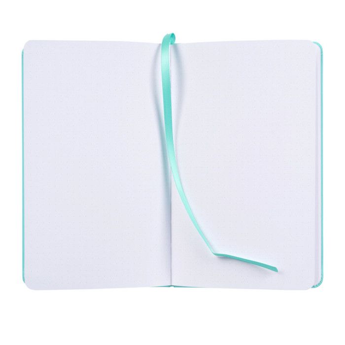 Carnet bullet journal 13 x 21 cm 140g 64 feuilles pages pointillées Bruynzeel bleu