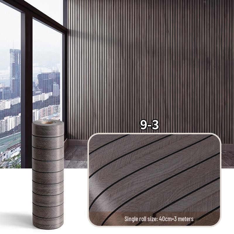 3D Wood Grain Self-Adhesive Waterproof Wall Panel Decor