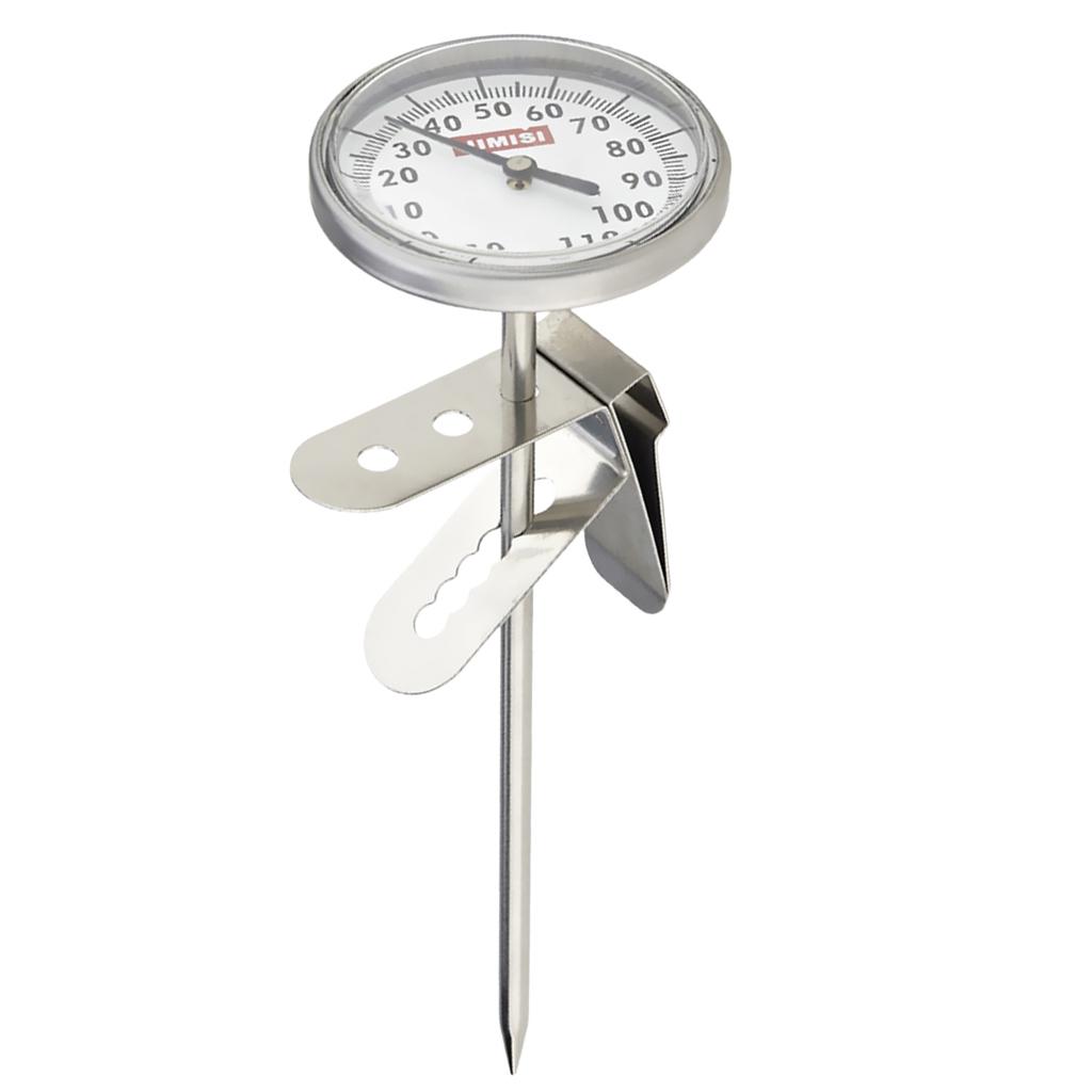 Espresso Thermometer Professional Stainless Steel Cooking Thermometer Kitchen Utensil for Milk Frothing and Coffee Drinks