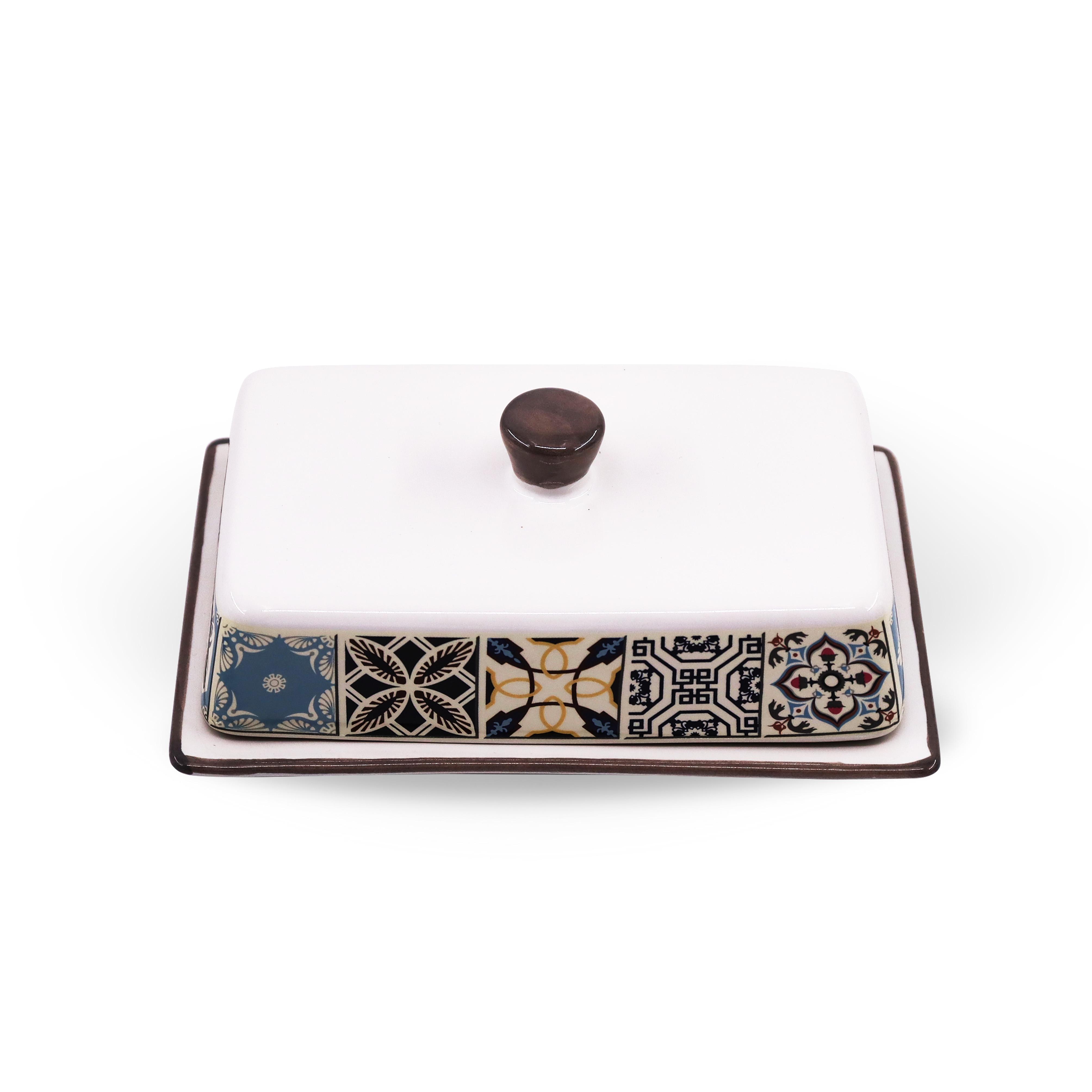 Ceramiczna maselniczka maselnica na masło MAESTRO Holiday in Porto MR-20005-45