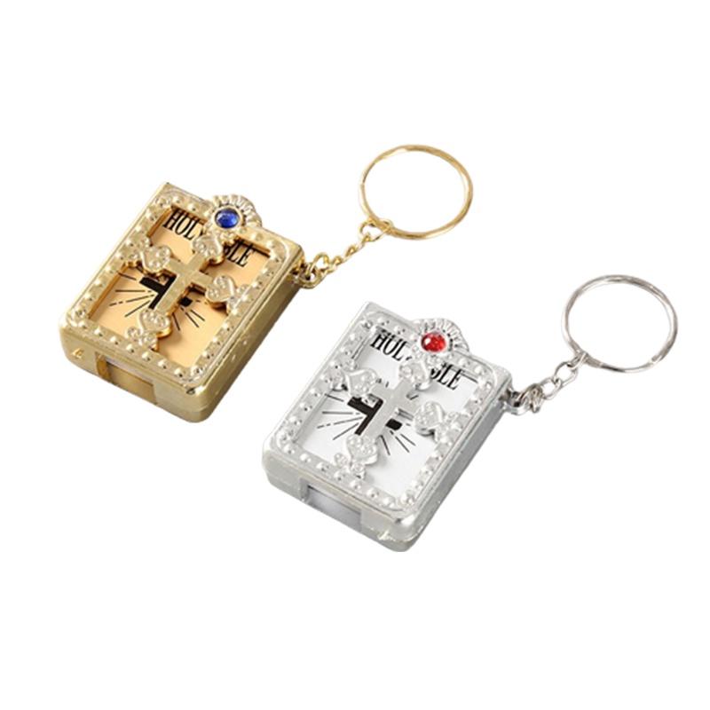 Portable Mini Keyring Keychain Holy Christian Bible Book Confirmation Communion