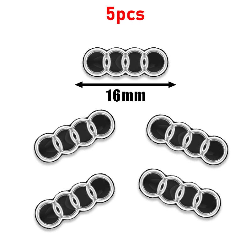 16/18mm Car Remote Key Sticker Aluminum Emblem Decoration Decal For hot A1 A2 A3 A4 A5 A6 A7 A8 Q2 Q3 Q4 Q5 Q6 Q7 Q8 TT RS3 RS7