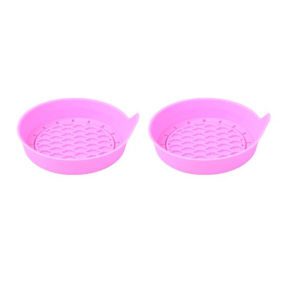 2Pcs Auto Runde Wasser Flasche Silikon Untersetzer Einfarbig Tasse Halter Anti-slip Hören-beständig Silikon Tasse matte Auto Innen Zubehör