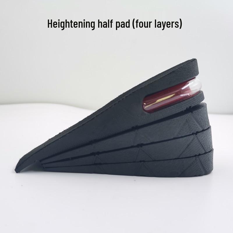 Height Boosting Sports Insoles: Shock-Absorbing, Invisible Air Cushion with Three-Layer, Four-Layer, and Half Pad Options for Men and Women