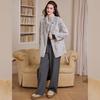 Women's Elegant Faux Fur Stand Collar Coat