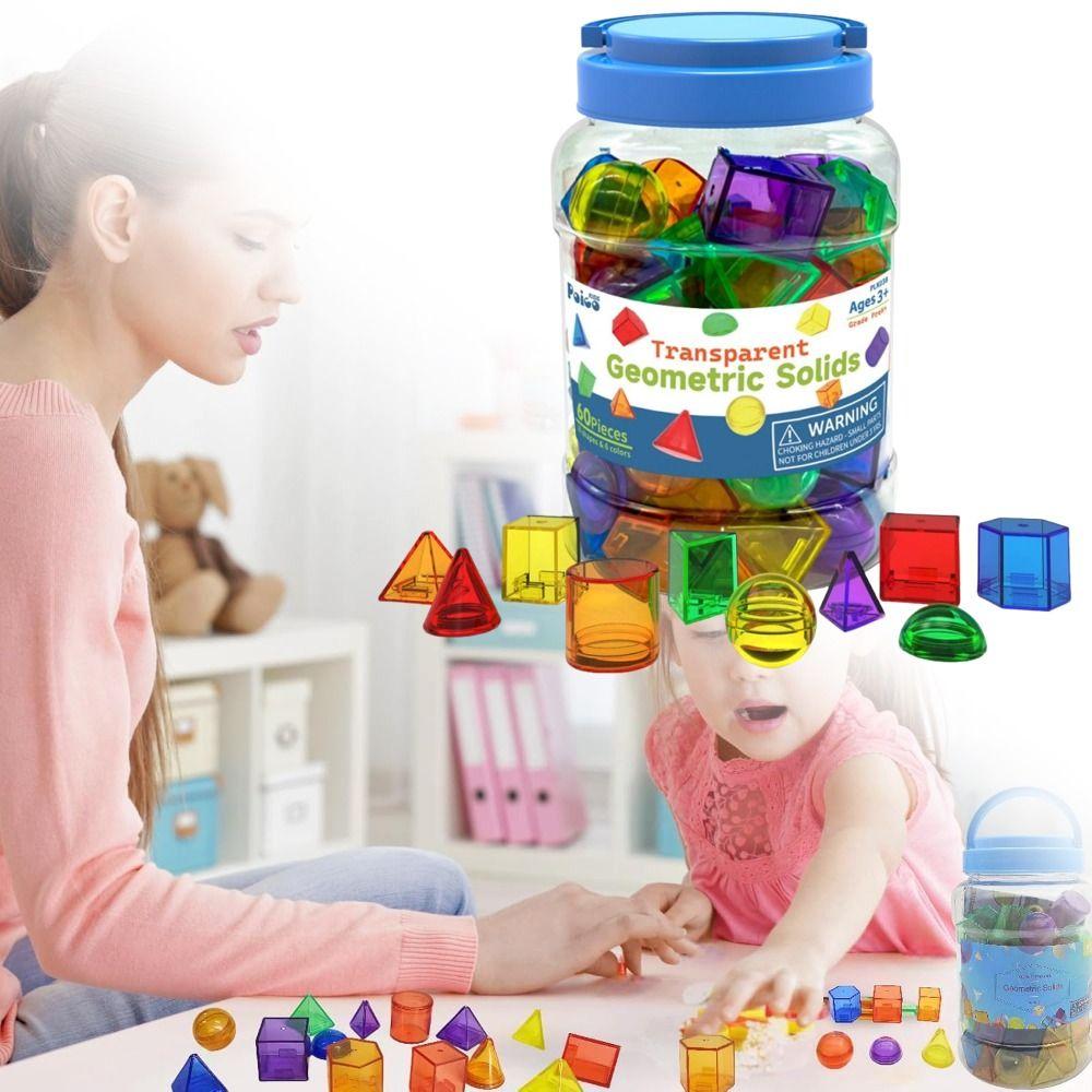 3D Kid Montessori Toy Translucent Sensory Learning Toy Montessori Table Toys  Teaching Aids