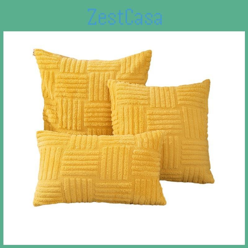 Snowflake Fleece Pillow Cover Custom Color Nordic Home Decor For Sofa Bedroom Office