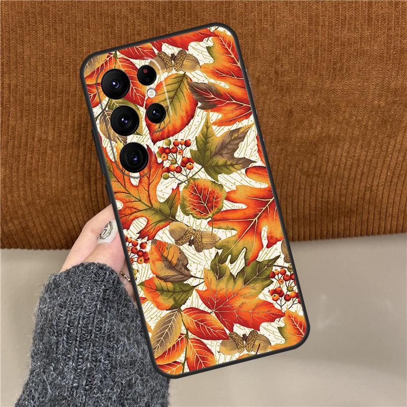 Colorful Leaves Phone Case For Samsung Galaxy S25 Ultra S9 S10 Plus S20 S21 S22 S23 FE S24 Ultra Back Cover