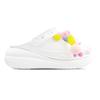 Crocs Crush Clog BNK Jumping Candy EVA Cute Dopamine Vitality Funny Fashion Hole Shoes Unisex White