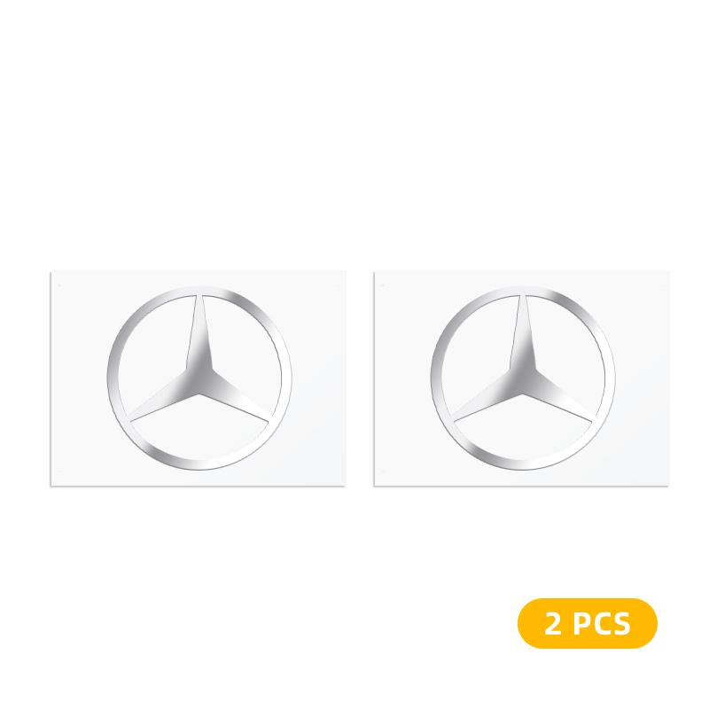 

10PCS Car Metal Emblem Wiper Stickers Reflective Decor Decals For Mercedes benz A C E S Class CLA CLS W212 W213 W204 Accessories