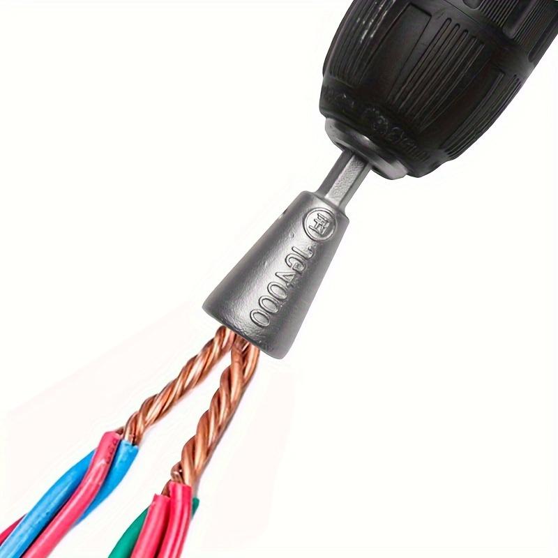 3-delat Elektrikerverktyg för Tvinning av Kablar - 2,5/4/6 mm, Borrfäste för Snabba Kabelanslutningar och Effektivt Arbete