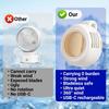 Outdoor Cooling Mini Fan Clip On Bladeless Electric Fan Quiet Working 3 Speed For Travel Camping Waist Shirt Daily Use