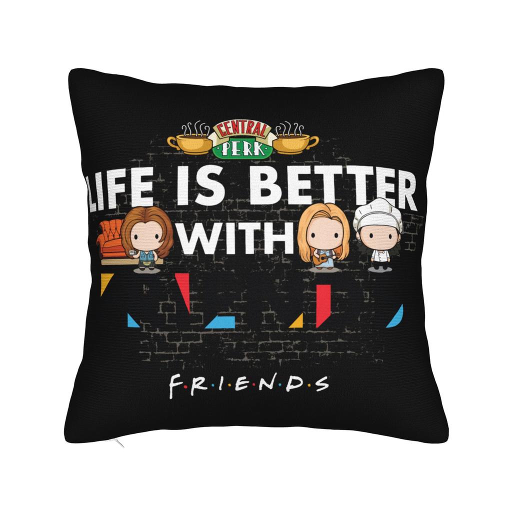 Friends Tv Show Pillowcase Soft Fabric Cushion Cover Decorative  Pillow Case Cover Home Dropshipping 40X40cm