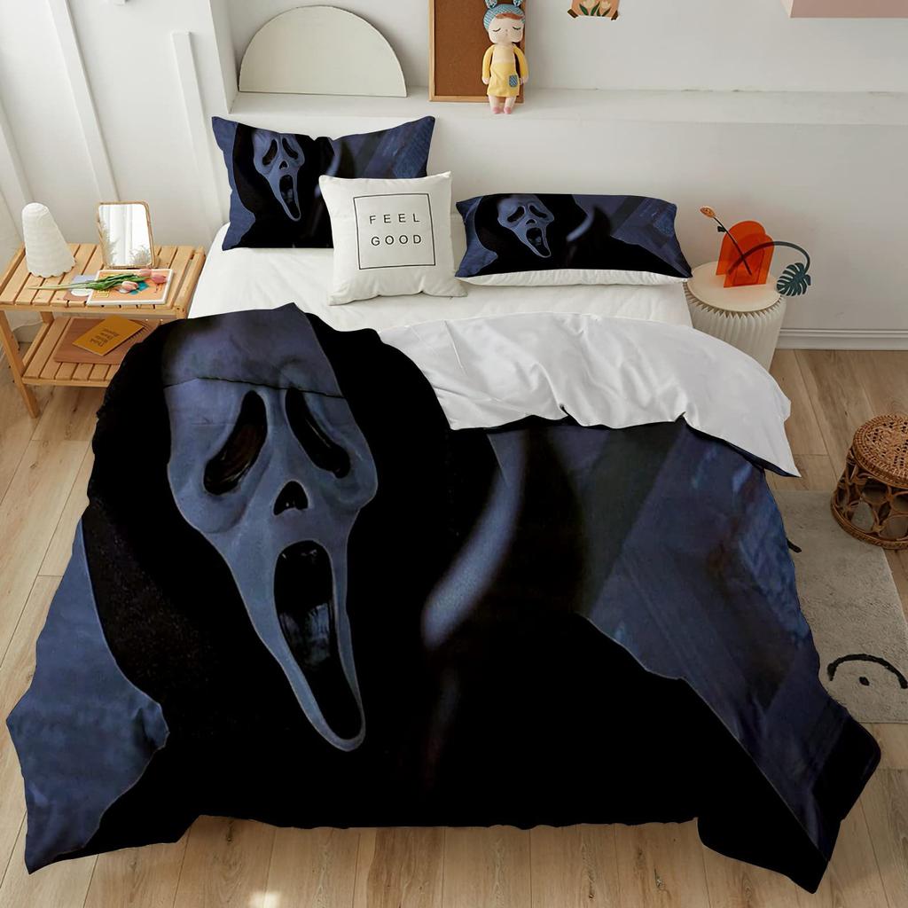 Horror Room Decorative Bedding Three-Piece Quilt Cover