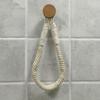 1PC Simple Hemp Rope Toilet Paper Holder, Bathroom Tissue Storage Rack, Non Perforated Hand Woven Wall Mounted Towel Rack