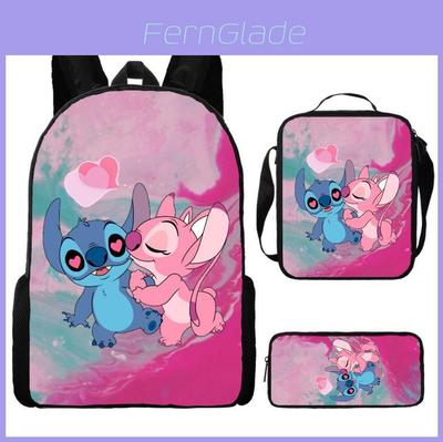 Stitch Backpack Set With Ice Pack And Pencil Case For Primary School Kids