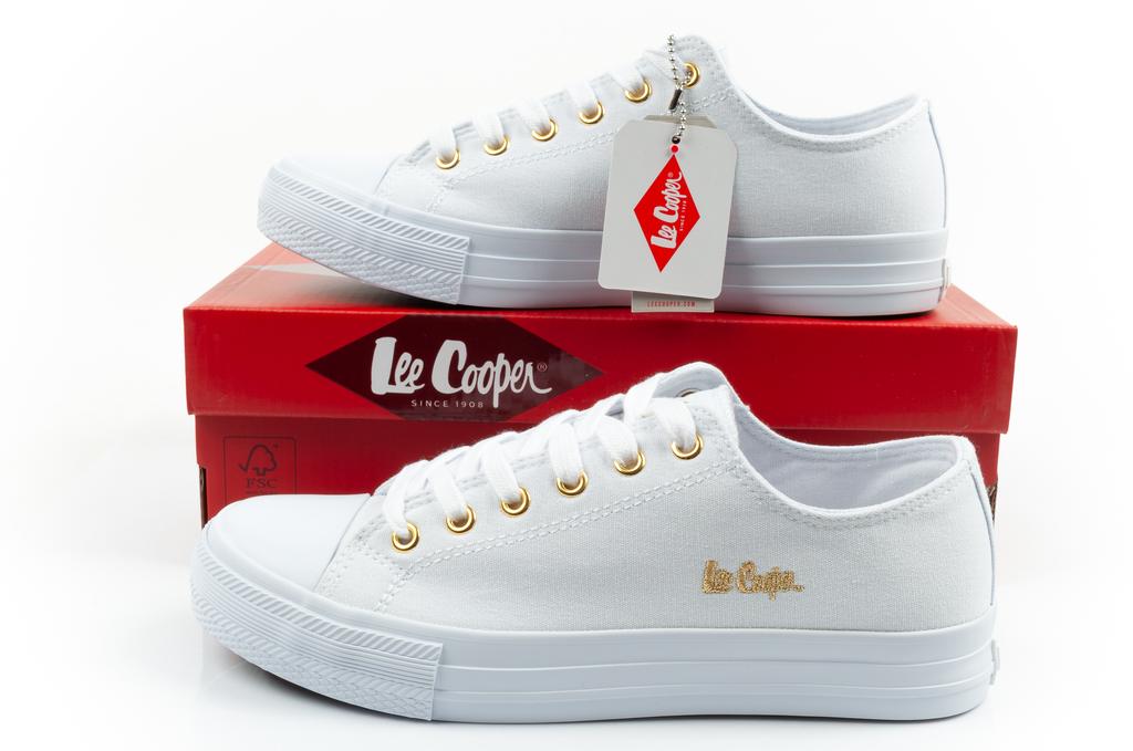 Lee Cooper Lc Flex Canvas White/Gold Women [LCW-26-02-4056L] size 36