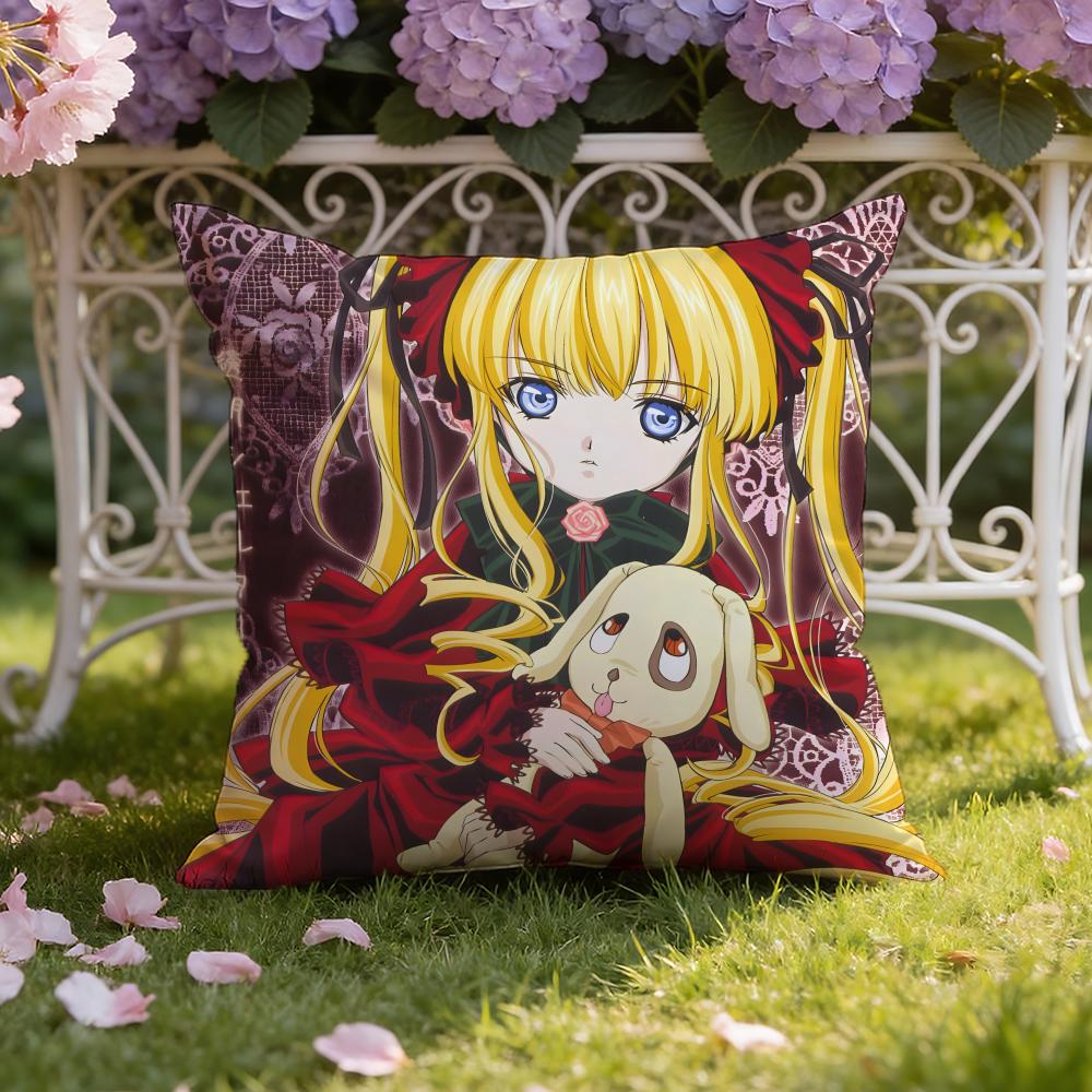 Anime R-Rozen M-Maiden Cushion Cover Home & Car Dual-Scene Pillow Cover: Reversible for Premium Comfort
