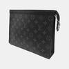 [Usado] Louis Vuitton Pochette Voyage MM 'Lona Monogram Eclipse Preta' - Muito Bom #12DW0T1