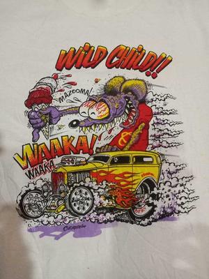 Ed Roth Rat Fink Wild Child Cotton Unisex T-Shirt S-5XL CB191 Unisex T-Shirt