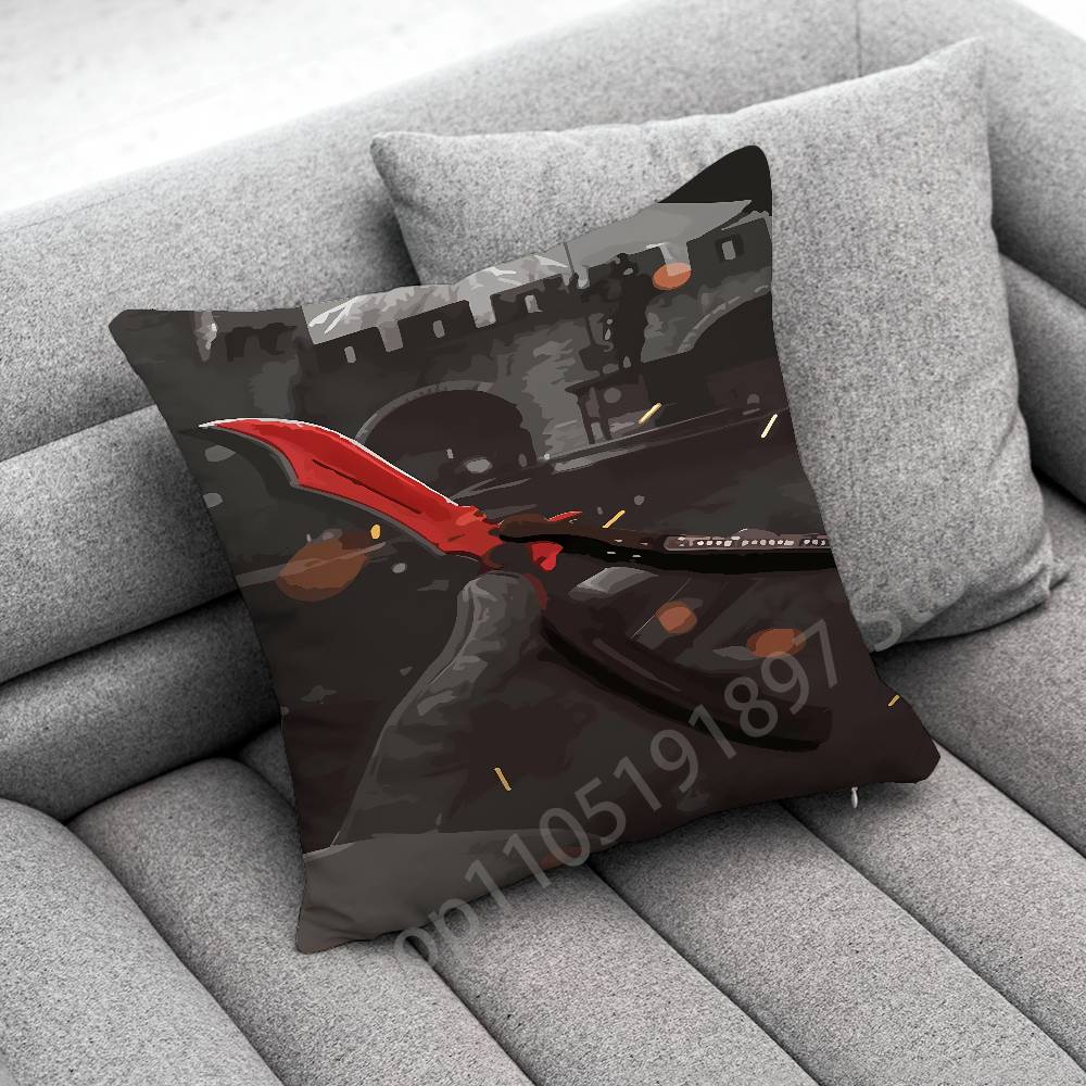 C-CSGO C-CS GO Throw Pillow Case For 45x45cm 40x40cm 55x55cm 50x50cm 30x30cm Square Car Pillowcase Shell