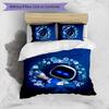 Astro Bot Printed 3PCS Bedding Set Soft Breathable Duvet Cover Pillowcases Set Washable Bedroom Decor Home Gift