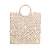 New Braid Solid Color Hollow Out Large Capacity Knit Top-Handle Bags Hot Sale Fashion Versatile Handbag for Beach & Daily Use