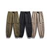 American Functional Tooling Pants Boys Autumn and Winter Large Size Loose Straight Trousers Zipper Splicing Trendy Mountaineering Pants
