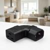 Heavy Duty C14 to C19 Power Cord Adapters 10A Input 15A Output 90 Degree Bend PDU Converters for Industrial Devices