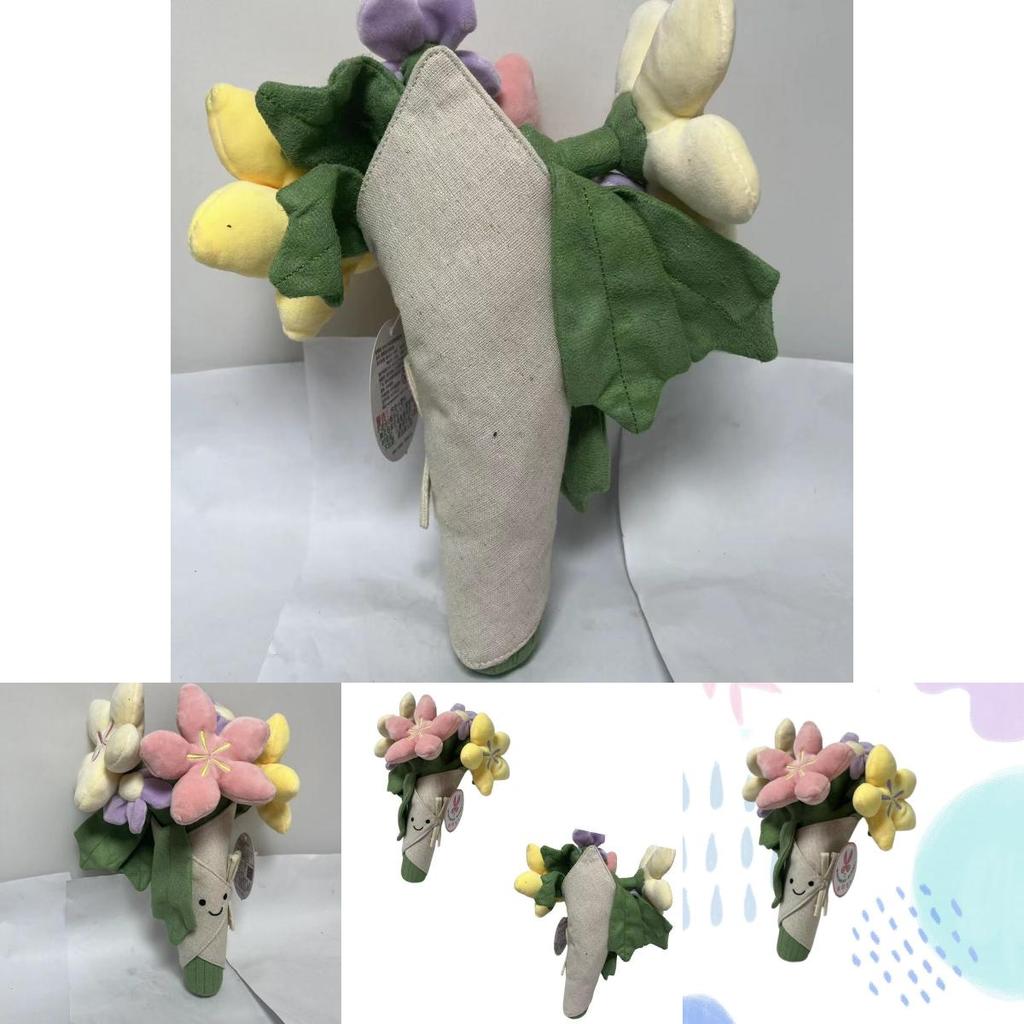 Adorable Floral Plushie Doll Soft Short Plush Stuffed Toy Figurine 16 Inches