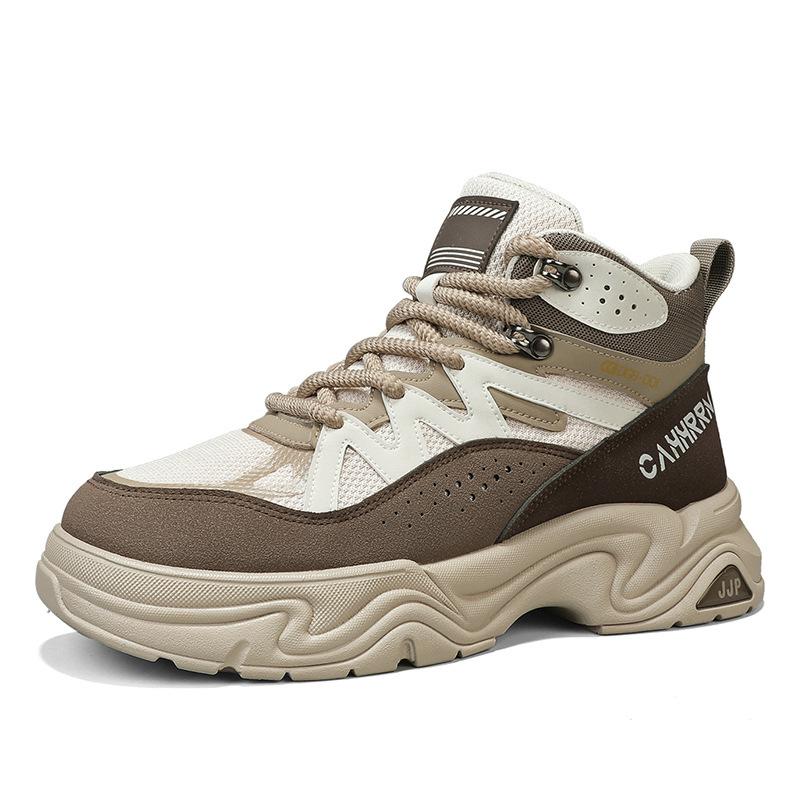 

Мужские ботинки Мартин, новые ретро рабочие ботинки, мужские осенние британские повседневные высокие ботинки, толстая подошва, увеличивающая рост, мужская обувь 44