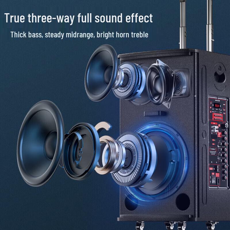 HuiDu Professional Outdoor Portable Trolley Speaker NB-700L