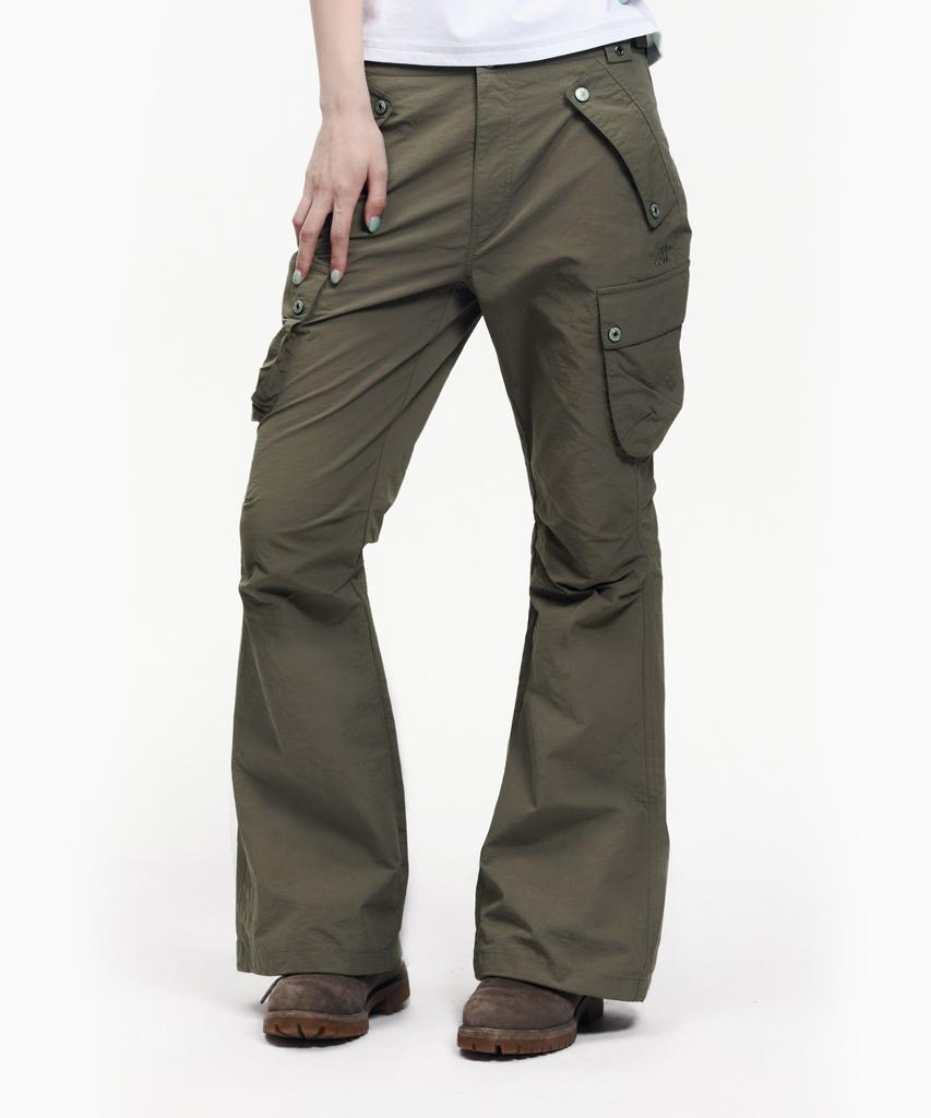 AAKAM Flare Ripstop Cargo Pants (Khaki)